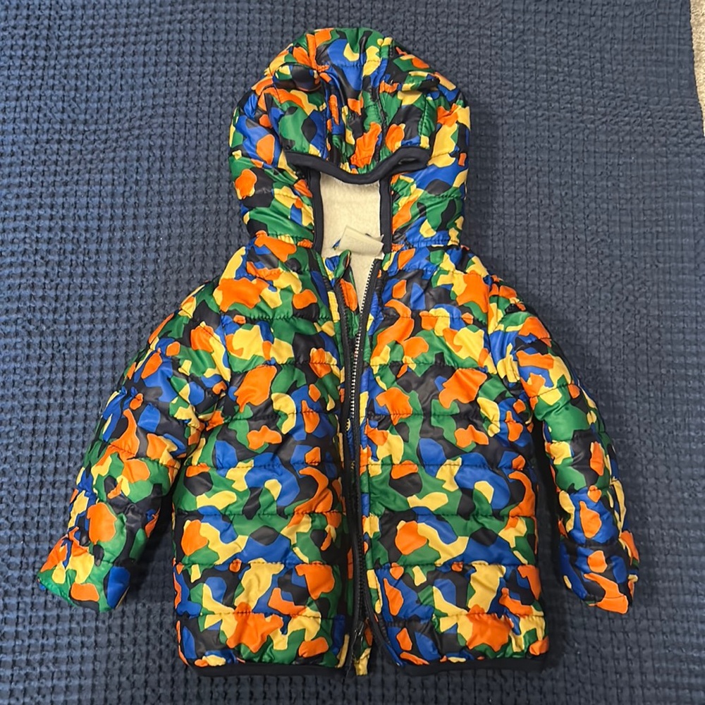 Toddler Colored Camo Coat